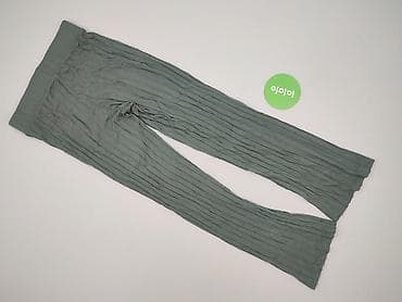 w klapkach tekst: Spodnie materiałowe damskie, rozmiar S — 5