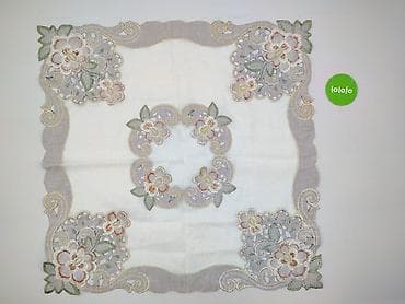 blaszka ikea: Serwetka 79 x 79, kolor - Bordowy, stan - Bardzo dobry — 3