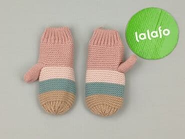 kurtka wiosenna 104 dziewczynka: Rękawiczki, 16 cm, stan - Idealny — 2