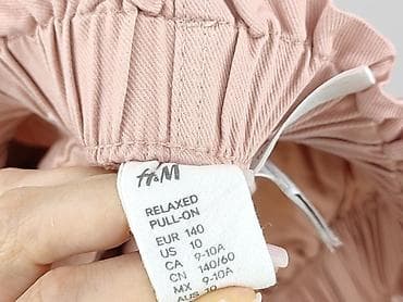 bluzki crop top: Spodnie jeansowe, H&M, 10 lat, 140, stan - Bardzo dobry — 4
