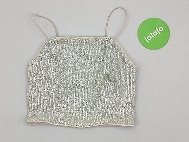 pull and bear white top: Top damski, rozmiar S — 2