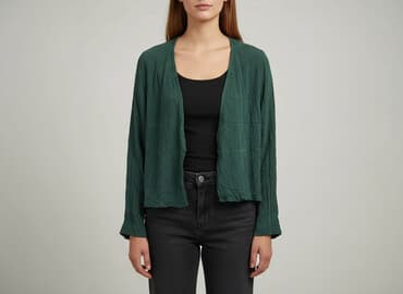 zielone eleganckie bluzki: Bluzka damska, rozmiar L — 7