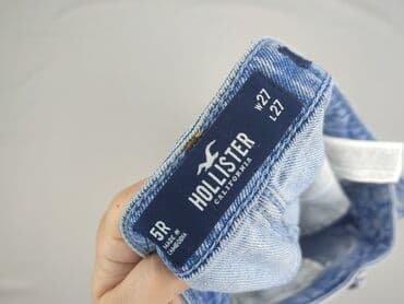 jeansy plus size wysoki stan: Hollister, Jeansy damskie, S — 4