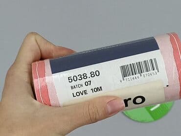 Construction & Repair Materials: Tapeta ścienna o wzorze w paski i serca, w odcieniach różu i bieli — 4