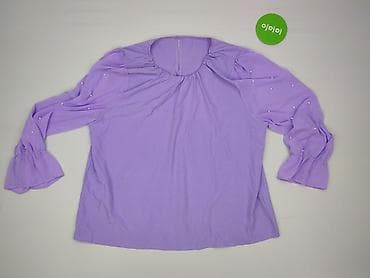 bluzki liliowa: Bluzka damska, rozmiar 4XL — 2