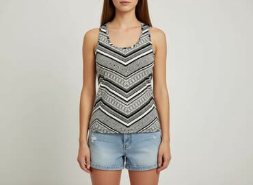 obcisła bluzka na ramiączkach: Top damski, rozmiar M — 1