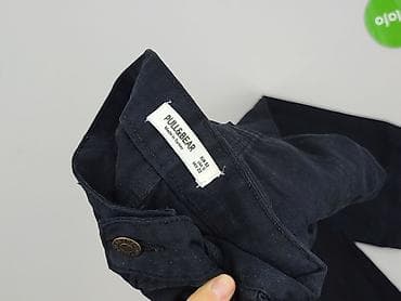 czarne jeansy pull: PULL&BEAR, Spodnie cargo damskie, rozmiar M — 5