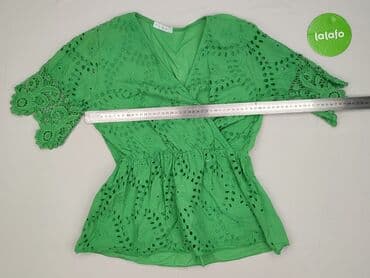 szmaragdowa bluzki damskie: Bluzka damska, rozmiar S — 5