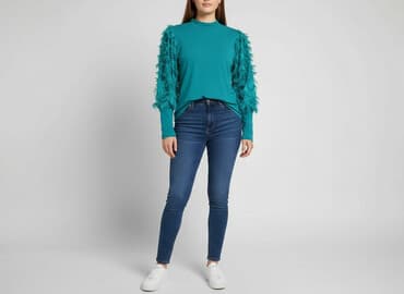 shein swetry dlugie: Shein, Bluzka damska, rozmiar 2XL — 7