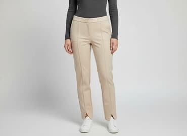 sinsay spodnie bezowe: Sinsay, Spodnie materiałowe damskie, rozmiar L — 13