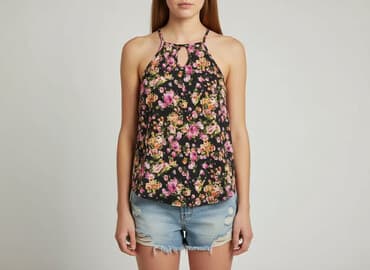 new yorker bluzka z kwiatem: Women's blouse, size S — 1