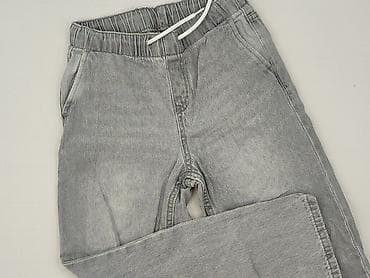 dresy z majtkami: Spodnie jeansowe, KIK, 10 lat, 140, stan - Idealny — 1
