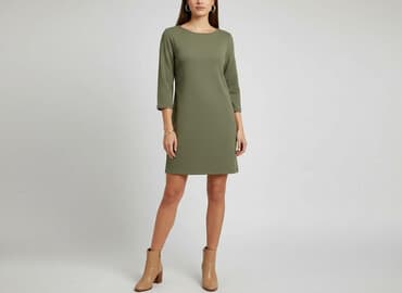 oliwkowe buty: Yessica, Sukienka damska, rozmiar S — 7