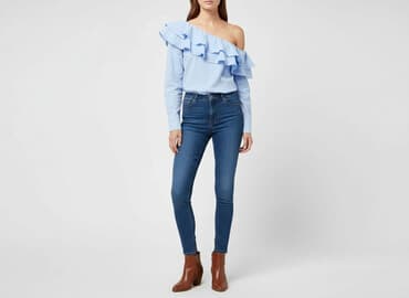 damskie bluzki bawelniane: H&M, Bluzka damska, rozmiar XS — 8