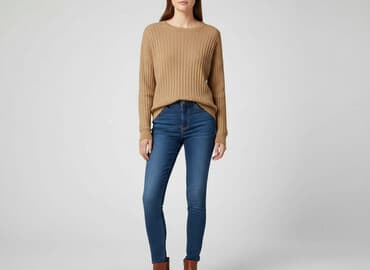 mango sweter w paski: MNG Suit, Sweter damski, rozmiar L — 1