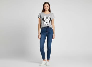 zara t shirty mickey mouse: Disney, T-shirt damski, rozmiar M — 1