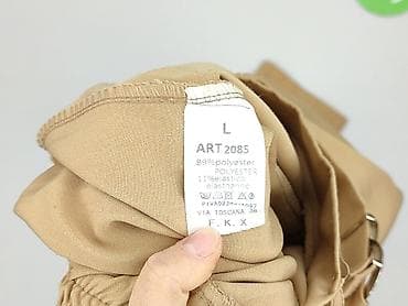 paski do spodni: Spodnie materiałowe damskie, rozmiar L — 4