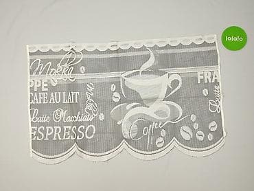 gotowe zasłony: Zazdrostka/krótka firanka do kuchni z motywem kawowym - Materiał — 3