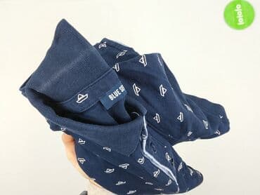 sukienki w łódkę: Blue Seven, Koszulka polo dla mężczyzn, L — 6