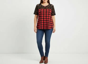 reserved czerwona bluzki: Bluzka damska, rozmiar 3XL — 7