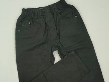 woskowane spodnie mango: Material trousers, 9 years, 128/134, condition - Very good — 1