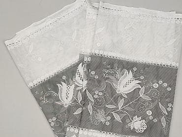 Firanka żakardowa z pasem kwiatowym - Materiał: delikatny