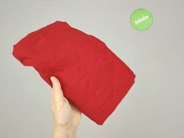 czerwona bluzki z dekoltem v: T-shirt damski, rozmiar XL — 5