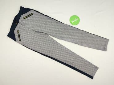 Women: Material trousers for women, size S (EU 36) — 2