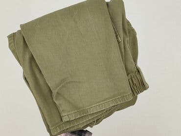 szerokie spodnie khaki: Spodnie materiałowe damskie, L — 5