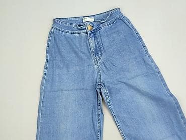 jeansy wide: Bershka, Jeansy damskie, rozmiar S — 1