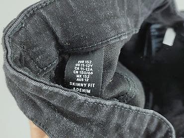 hm cargo pants: Spodnie jeansowe, H&M, 12 lat, 152, stan - Bardzo dobry — 4