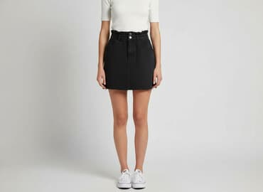 spódniczka jeansowe czarne sinsay: Sinsay, Spódnica damska, rozmiar 2XS — 1