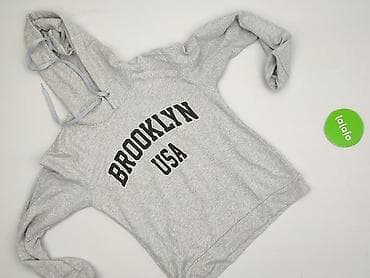 bluza szara: Bluza z kapturem damska, rozmiar S — 2