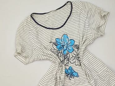 koszulka z kwadratowym dekoltem: Jolinesse, T-shirt damski, L — 1