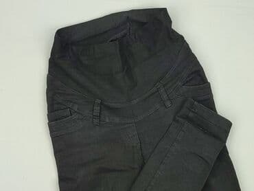 spodnie woskowane na gumce: Spodnie materiałowe damskie, S — 1