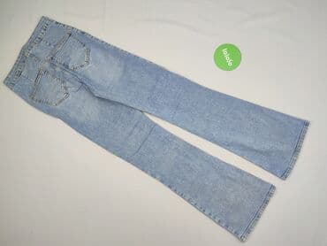 dżinsy z rozszerzanymi nogawkami: Denim, Jeansy damskie, rozmiar XS — 3