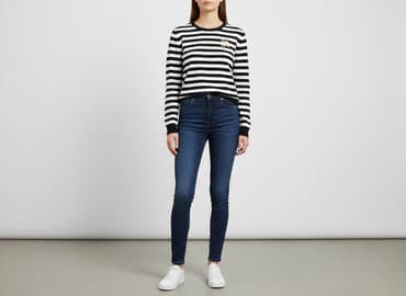 sweter w paski cropp: Cropp, Sweter damski, rozmiar S — 1