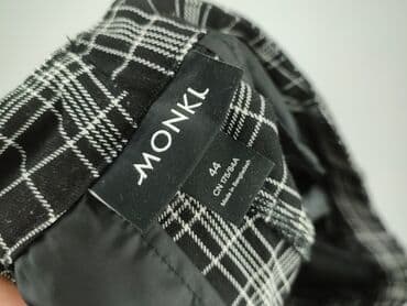 monnari czarne spodnie: Monki, Spodnie materiałowe damskie, rozmiar 2XL — 4