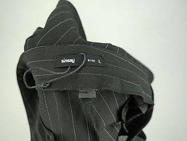 dzwony czarne: Spodnie materiałowe damskie, rozmiar L — 4