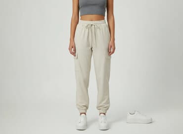 spodnie moro cargo bershka: Spodnie cargo damskie, rozmiar S — 6