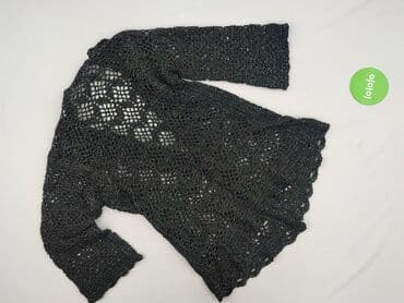 ażurowy sweter na szydełku: Kardigan damski, rozmiar One size — 3