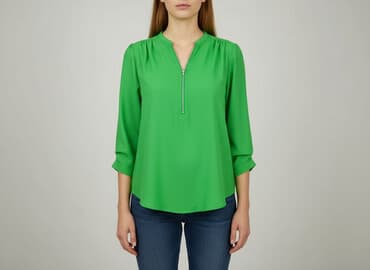 zielone eleganckie bluzki: Bluzka damska, rozmiar M — 6
