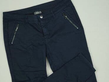 chinosy damskie granatowe: Yessica, Spodnie materiałowe damskie, rozmiar XL — 1