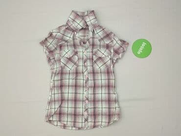 dopasowane koszulki: Shirt 12 years, condition - Very good, pattern - Cell, color - Multicolored — 2