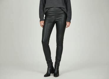 legginsy babylon: Legginsy Ze skóry ekologicznej damskie, rozmiar S — 1