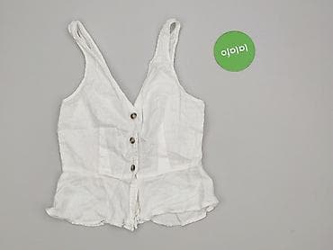 bluzki len: H&M, Top damski, rozmiar XS — 2