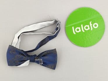 złote dodatki do zielonej sukienki: Bow tie, color - Blue, condition - Perfect — 3
