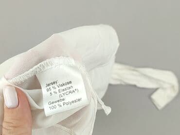 biała jedwabna bluzka damska: Blue Motion, Bluzka damska, rozmiar S — 4