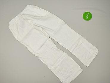 ethika polska: Białe damskie spodnie z fakturowanej tkaniny, Made in Italy. - Krój — 3