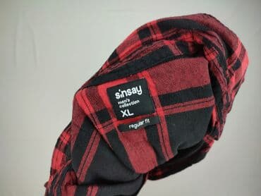 czerwona koszula sinsay: Sinsay, Сорочка для чоловіків, розмір XL — 4